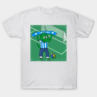 Dino Argentina Football Fan T-Shirt